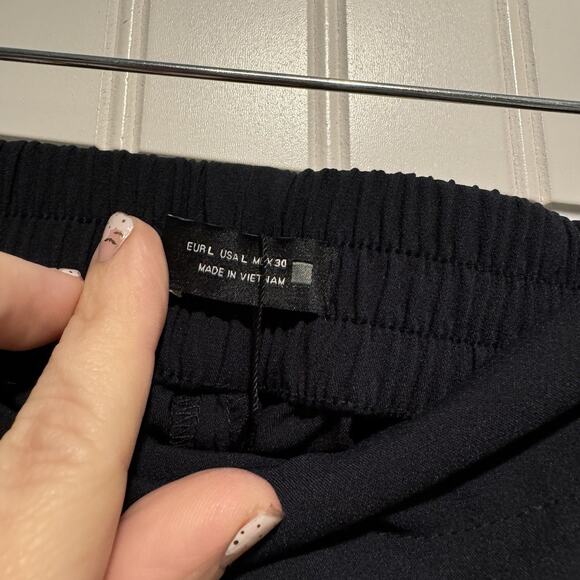 Zara Navy Blue Sailor Pants Pull On NEW Size Large - Picture 5 of 8